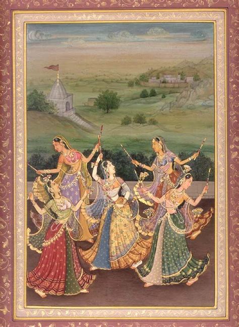 Ecstatic Dance Mughal Miniature Paintings Mughal Paintings Pichwai