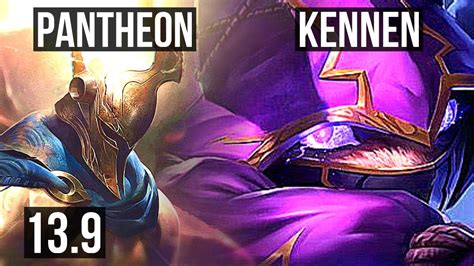 PANTH Vs KENNEN TOP 68 Winrate 3 1 2 KR Master 13 9 YouTube