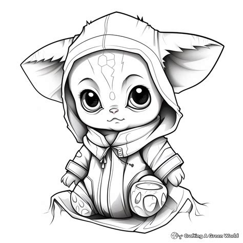 Baby Yoda Coloring Pages - Free & Printable!