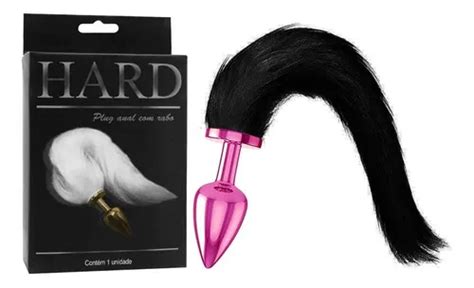 Plug Anal Iniciante Rabo Calda Preto Pequeno Cores Variadas Cor Rosa MercadoLivre