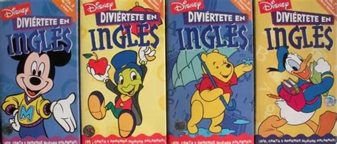 Vhs X Diviertete En Ingles Colecci N Curso Disney En Venta En