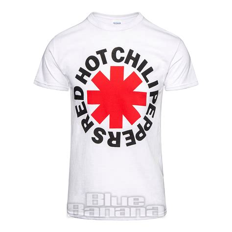 Official Red Hot Chili Peppers Asterisk T Shirt White Official Band