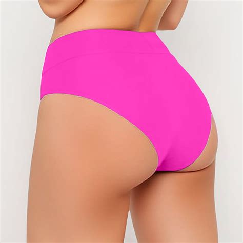 Women S Swim Bottom High Waist Retro Basic Full Coverage Bikini Tankini Swimsuit Briefs Mens