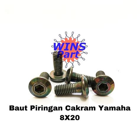 Baut Disc Cakram Baut Piringan Cakram Yamaha X Pcs Lazada