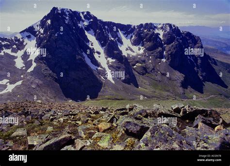 Ben Nevis 4406ft The Huge 1800ft Ne Face Rears Over Allt Amhuilinn