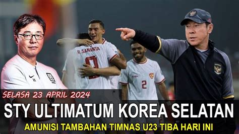 Timnas Dapat Amunisi Baru Sty Yakin Tumbangkan Korea Selatan Youtube