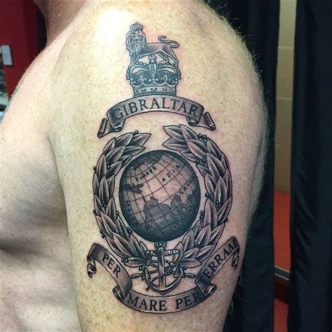 Royal Marines Crest Tattoo by Nik Carr | Marine tattoo, Crest tattoo ...