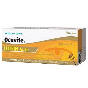 Ocuvite Lutein Forte Tabletta X Mpatika Hu