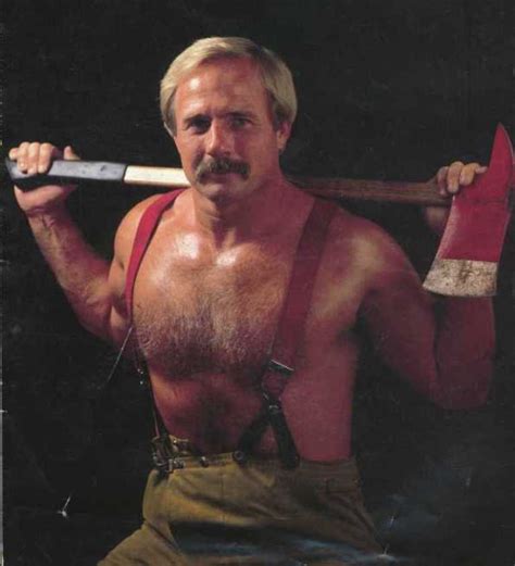 Blonde Fireman Daddy Dressed In His Gear Scrolller