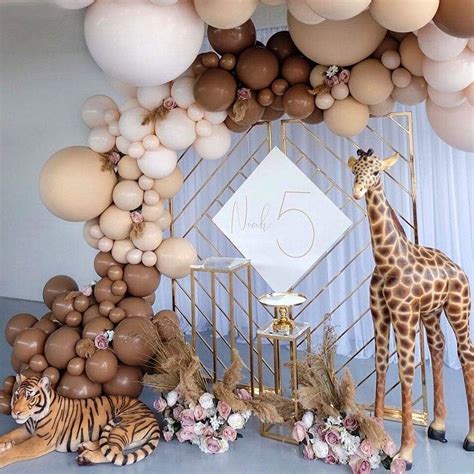Amazon Brown Balloons Garland Arch Kit Double Stuffed Nude Balloons Tan Coffee Brown Blush