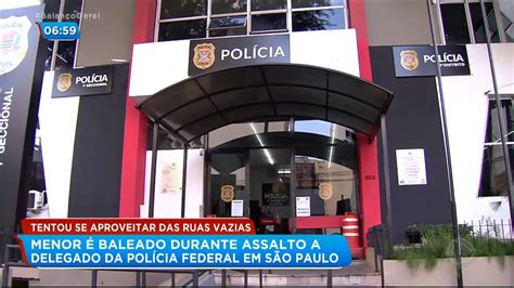 Menor Baleado Ao Tentar Assaltar Delegado Em S O Paulo Youtube