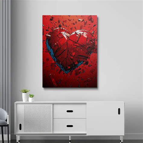 broken heart painting painting art  paint  numbers