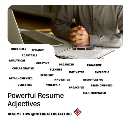 Boost Your Resume with These 20 Adjectives | Integrated Staffing ...