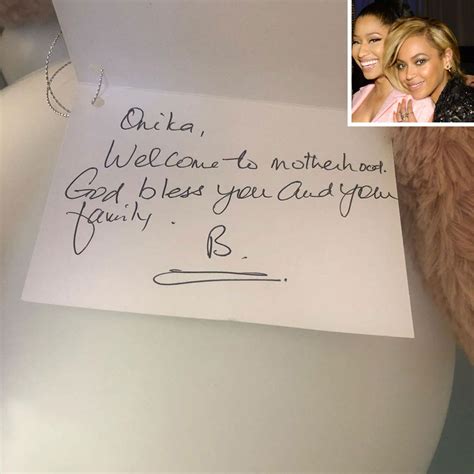 Nicki Minaj Reveals Sex of Newborn Shares Note from Beyoncé