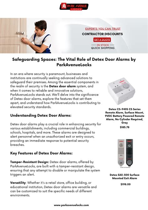 PPT Safeguarding Spaces The Vital Role Of Detex Door Alarms By