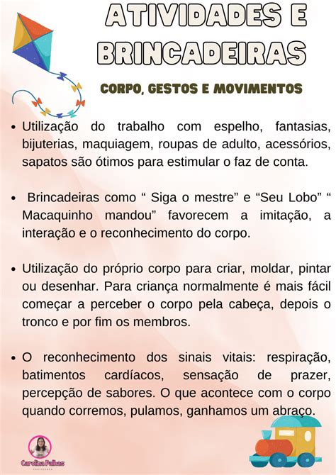 Corpo Gestos E Movimentos Atividades