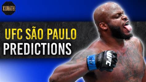 UFC SAO PAULO PREDICTIONS UFC SAO PAULO BETS FULL CARD BREAKDOWN