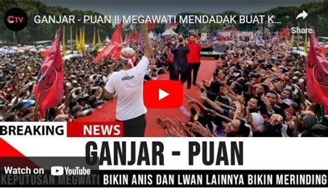 Cek Fakta Megawati Akhirnya Tetapkan Ganjar Puan Jadi Paslon 2024