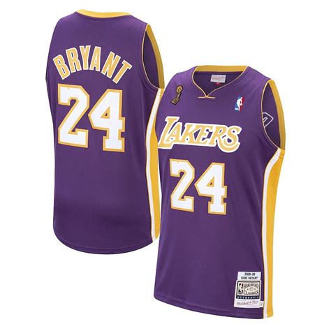 Los Angeles Lakers Mitchell and Ness No.24 Authentic Jersey - Kobe ...