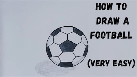 How To Draw A Football Step By Step Very Easy Drawing Art