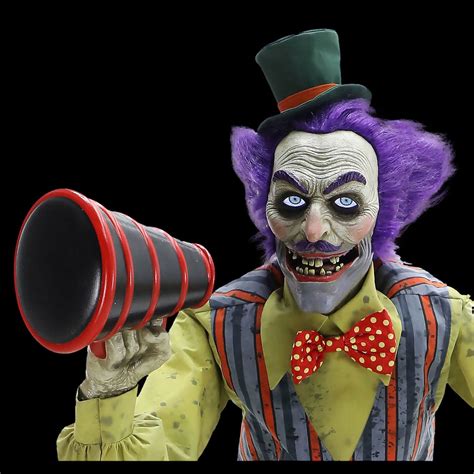 6' Carnival Barker Animated Halloween Prop | Halloween Animatronics