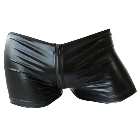Aliexpress Buy YiZYiF Mens Lingerie Shiny Metallic Zipper Pouch