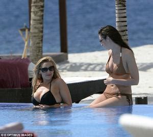 Corrie S Catherine Tyldesley In Bikini By The Pool In St Vincent Jan 2014 Lq Tag Adds