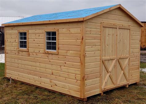 12' x 16' Amish Built Dutch Cove Siding Shed - Windvisuals