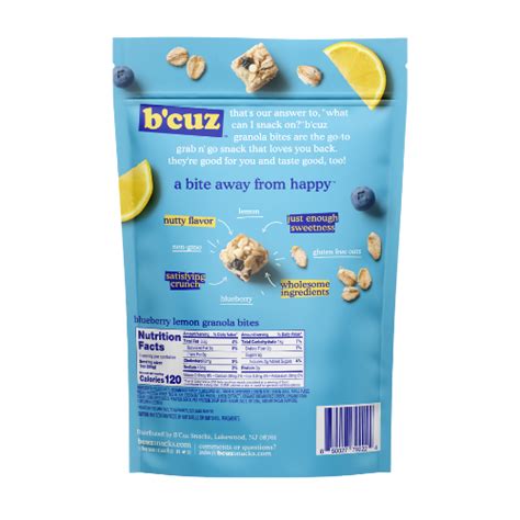 Blueberry Lemon Bcuz Snacks Bcuz Snacks