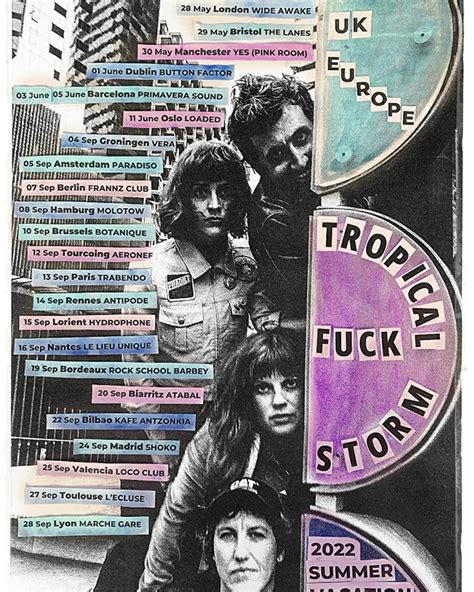 Gira De Tropical Fuck Storm Para Presentar Deep States Dirty Rock Magazine