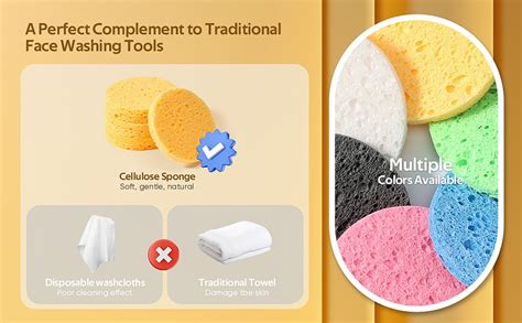 Gainwell 200pcs Compressed Facial Sponges Cleansing For