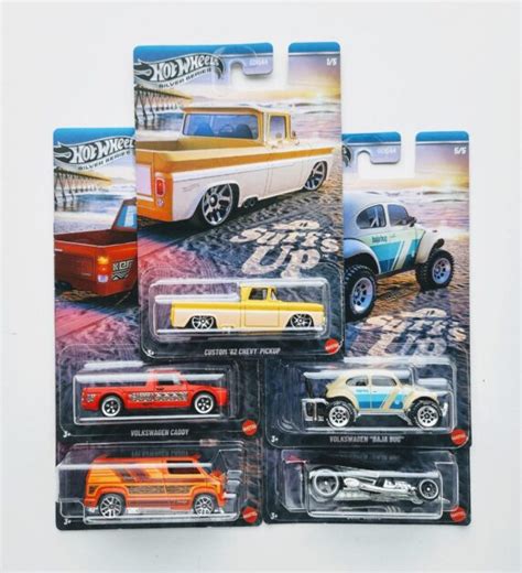 Hot Wheels Silver Series Surfs Up Complete Set GDG M