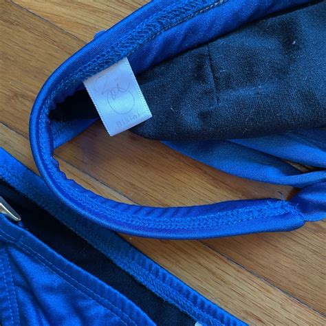 Zoe Bikini Blue Braid Triangle Top Bikini Gem