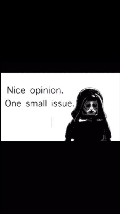 Nice Opinion One Small Issue Youtube
