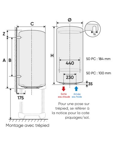 Chauffe Eau Électrique Atlantic CHAUFFÉO Vertical Mural 200 L