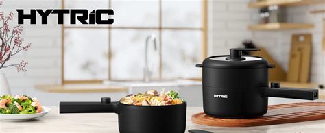 Amazon HYTRIC Hot Pot Electric 1 5L Portable Non Stick Frying Pan Electric Cooker For