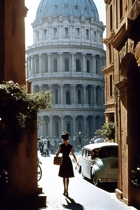 Fedoraxsa Audrey Hepburn Walking Back Through The Streets Of Rome In