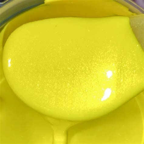 Sour Lemon Prizm Pour Dazzling Metallic Paints By Colourarte