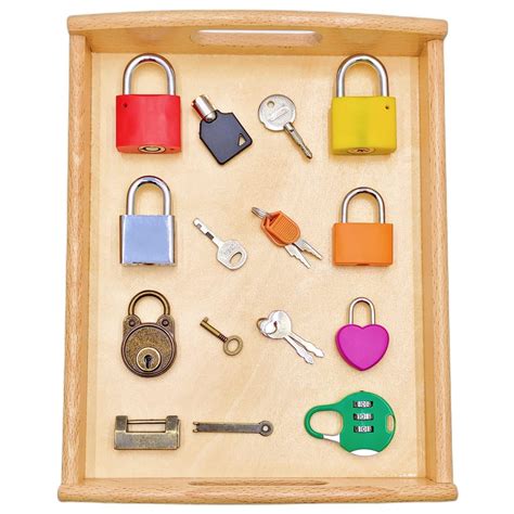Snapklik.com : Montessori Lock And Key Toy Set For Toddlers, Toy Keys