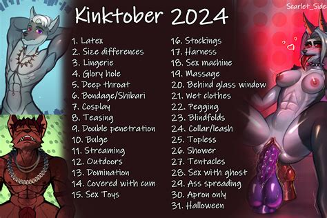 Kinktober 2024 Sketch Commissions Open By Scarlet Side Hentai Foundry