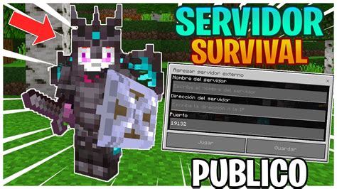 Nuevo Server Survival Para Minecraft Pe Factions Youtube