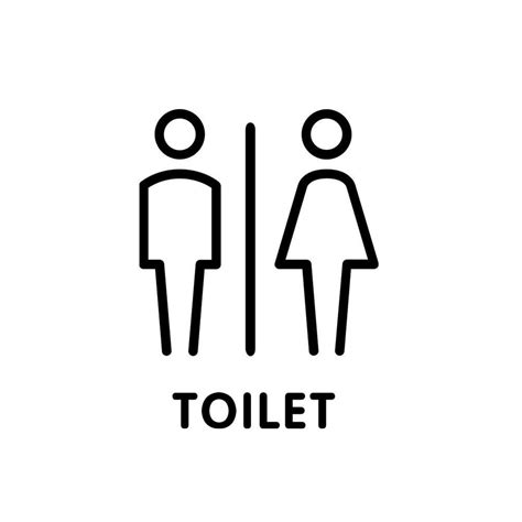 19 x 14cm Personalized Restroom Sign WC Sign Toilet Sign, Style: Black ...