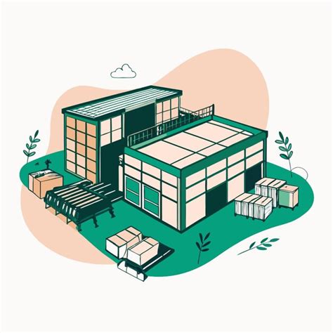 Green Warehouse Vectors & Illustrations for Free Download | Freepik