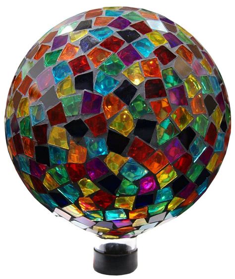 10 Mosaic Gazing Ball By Alpine Corp Blue Mosaic Mosaic Gazing Globe