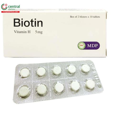 Thuốc Biotin MDP hỗ trợ và giúp da mịn màng, tóc, móng chắc khỏe