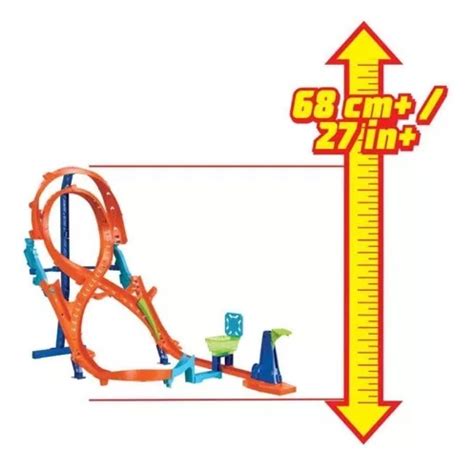 Hot Wheels Pista Action Circuito Vertical Em Hmb Mattel Happily Brinquedos