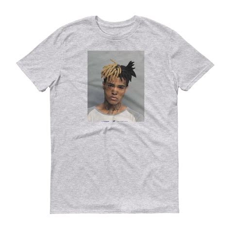 Xxxtentacion Mugshot T Shirt Hip Hop Rap Merch 17 Revenge Police Arrest Rip New Print T Shirt