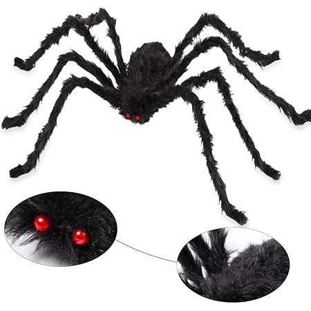 Amazon Halloween Giant Spider Decorations Realistic Large Scary