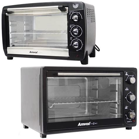 Forno Elétrico de Bancada 45 Litros Multifunção Timer Alarme Amvox AFR