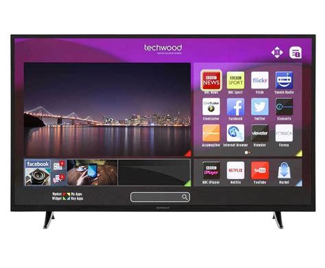 Techwood 55AO3TSB 55 Inch SMART Full HD LED TV Freeview HD WiFi USB Black